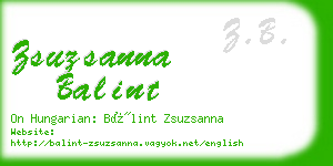 zsuzsanna balint business card